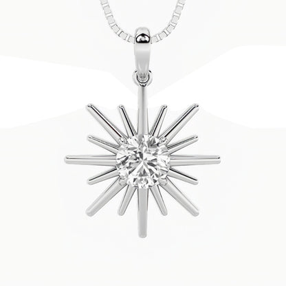 1.5CTW Round Shaped Lab Grown Diamond (F/VS) Astralis Pendant in 14K Gold
