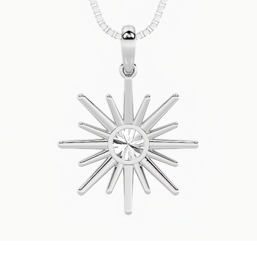 1.5CTW Round Shaped Lab Grown Diamond (F/VS) Astralis Pendant in 14K Gold