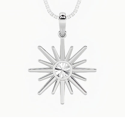 1.5CTW Round Shaped Lab Grown Diamond (F/VS) Astralis Pendant in 14K Gold