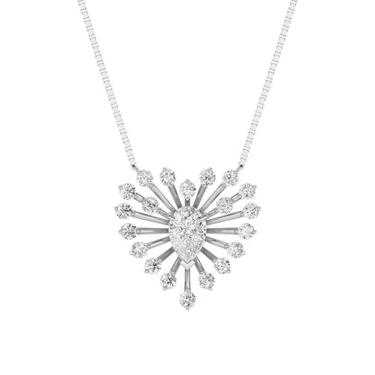 1.5CTW Pear Shaped Lab Grown Diamond (F/VS) Astralis Necklace in 14K Gold