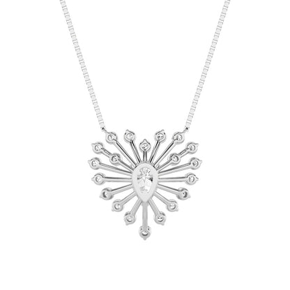 1.5CTW Pear Shaped Lab Grown Diamond (F/VS) Astralis Necklace in 14K Gold