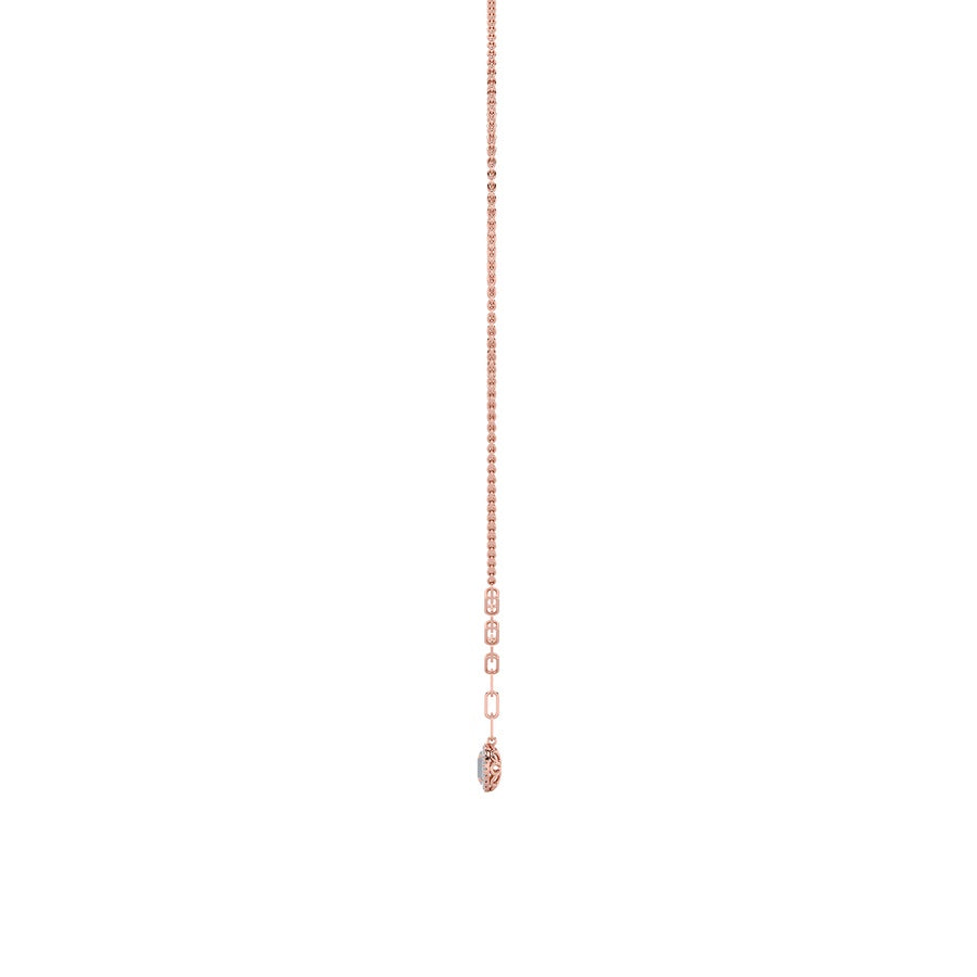 1.5CTW Oval Shaped Lab Grown Diamond (F/VS) Solitaire Necklace in 14K Gold