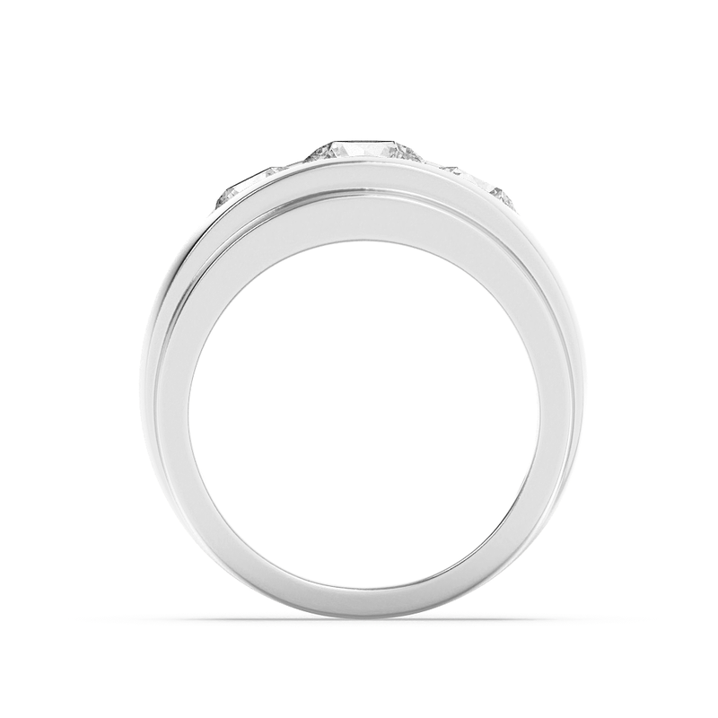 3CTW Round Shaped Lab Grown Diamond (G/VS) Mens Ring in 14K Gold