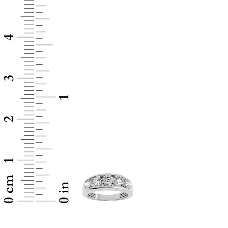 2CTW Round Shaped Lab Grown Diamond (F/VS) Mens Ring in 14K Gold