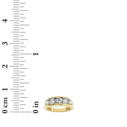 2CTW Round Shaped Lab Grown Diamond (F/VS) Mens Ring in 14K Gold