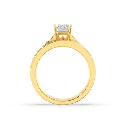 2CTW Radiant Shaped Lab Grown Diamond (G/VS) Channel Set Bridal Engagement Ring in 10K Gold