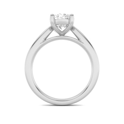 2CTW Oval Shaped Lab Grown Diamond (F/VS) Classic Shank Solitaire Engagement Ring in 14K Gold