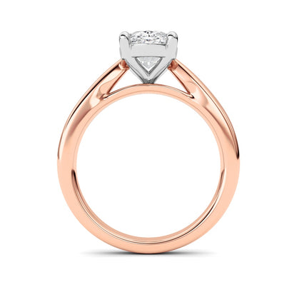 2CTW Oval Shaped Lab Grown Diamond (F/VS) Classic Shank Solitaire Engagement Ring in 14K Gold