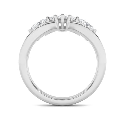 1.5CTW Marquise Shaped Lab Grown Diamond (F/VVS) Fancy Contour Ring in 14K Gold