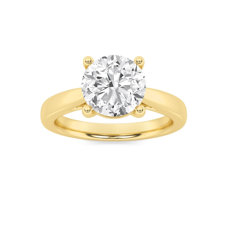 1CTW Round Shaped Lab Grown Diamond (F/VS) Insert Jacket Ring in 14K Gold