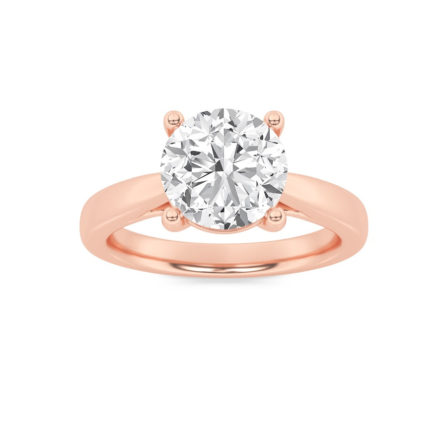 1CTW Round Shaped Lab Grown Diamond (F/VS) Insert Jacket Ring in 14K Gold