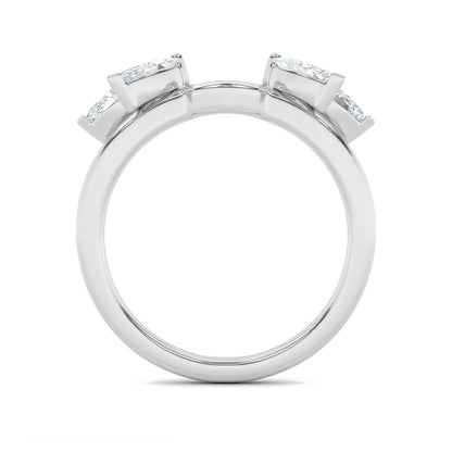 1CTW Marquise Shaped Lab Grown Diamond (F/VS) Wrap Ring in 14K Gold