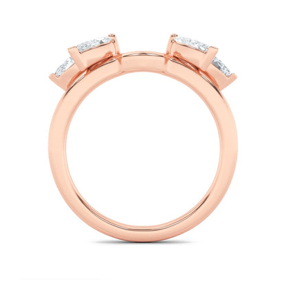 1CTW Marquise Shaped Lab Grown Diamond (F/VS) Wrap Ring in 14K Gold