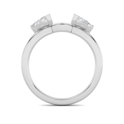 1CTW Marquise Shaped Lab Grown Diamond (F/VS) Wrap Ring in 14K Gold