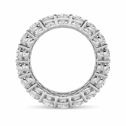 8CTW Round Shaped Lab Grown Diamond (F/VS) Eternity Band Ring in 14K Gold