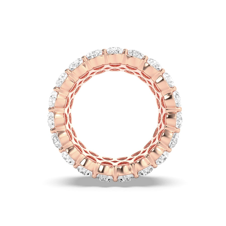 9CTW Pear Shaped Lab Grown Diamond (F/VS) Eternity Band Ring in 14K Gold