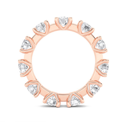 3CTW Round Shaped Lab Grown Diamond (F/VS) Eternity Band Ring in 14K Gold