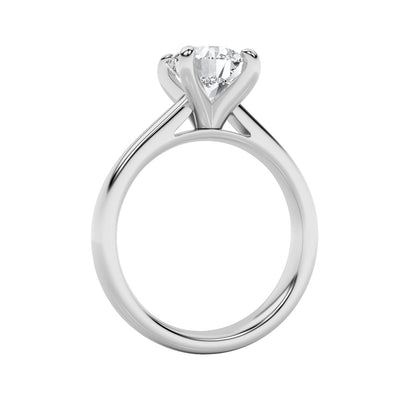 0.75CTW Round Shaped Lab Grown Diamond (E/VS) Classic Solitaire Engagement Ring in 14K Gold