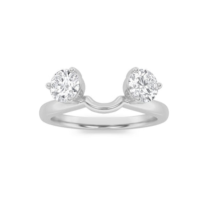 1CTW Round Shaped Lab Grown Diamond (F/VS) Wrap Ring in 14K Gold