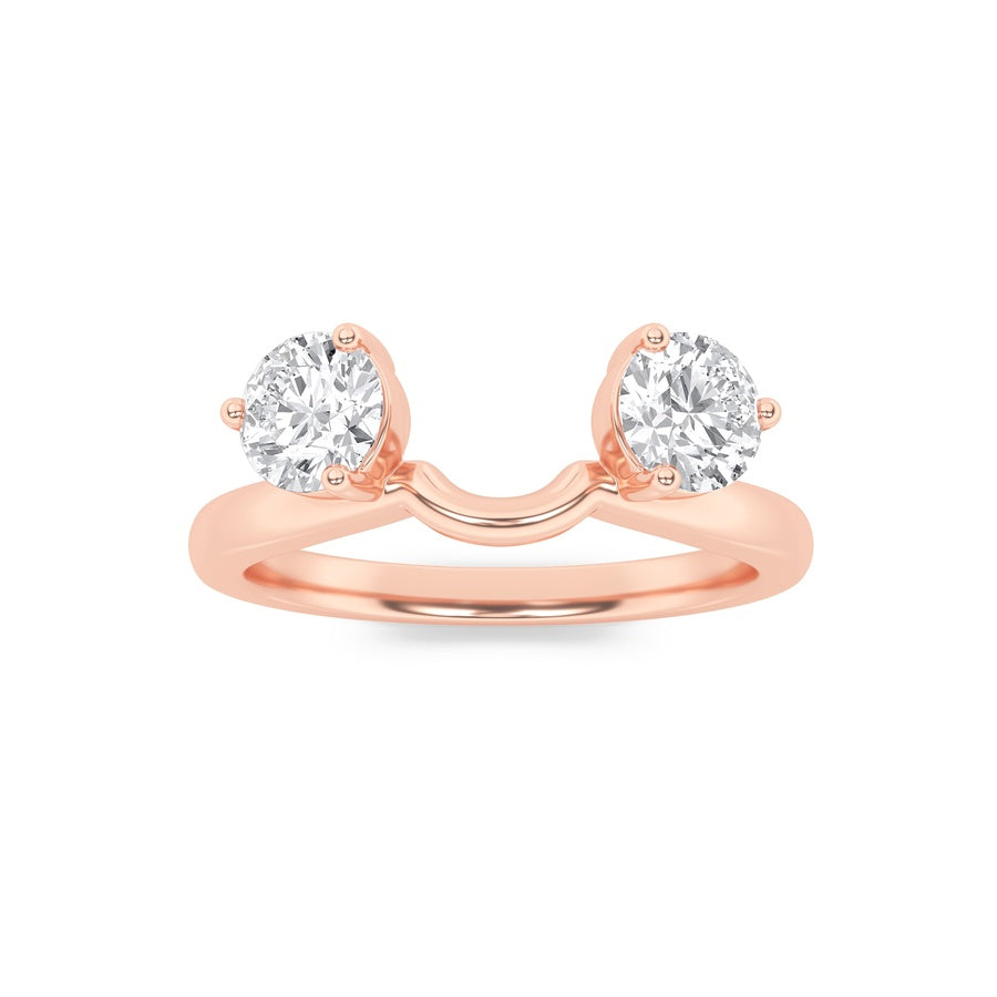 1CTW Round Shaped Lab Grown Diamond (F/VS) Wrap Ring in 14K Gold