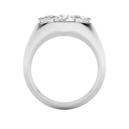 2CTW Marquise Shaped Lab Grown Diamond (F/VS) East West Solitaire Ring in 14K Gold