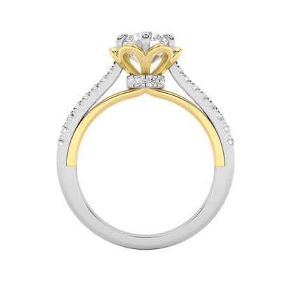 1.5CTW Round Shaped Lab Grown Diamond (F/VS) Solitaire Engagement Ring in 14K Gold
