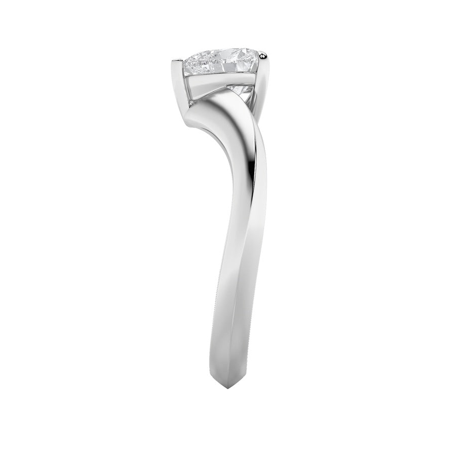 1CTW Heart Shaped Lab Grown Diamond (F/VS) Heart Shaped Ring in 14K Gold
