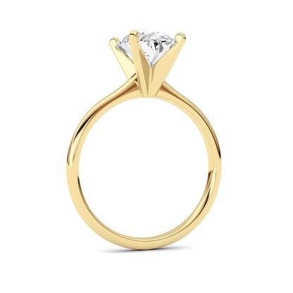 1CTW Oval Shaped Lab Grown Diamond Classic Solitaire Ring in 14K Gold (F/VS)