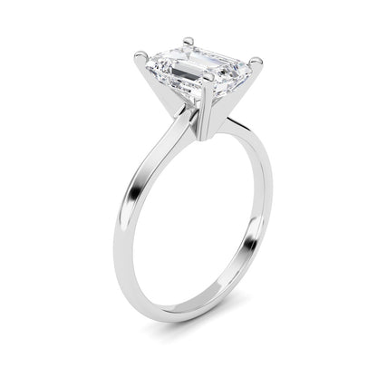2CTW Radiant Shaped Lab Grown Diamond Classic Solitaire Ring in 14K Gold (F/VS)