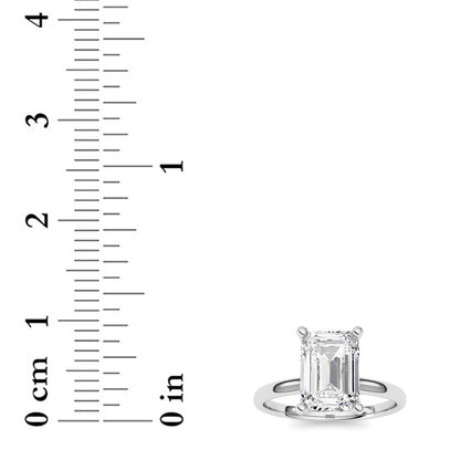 2CTW Radiant Shaped Lab Grown Diamond Classic Solitaire Ring in 14K Gold (F/VS)