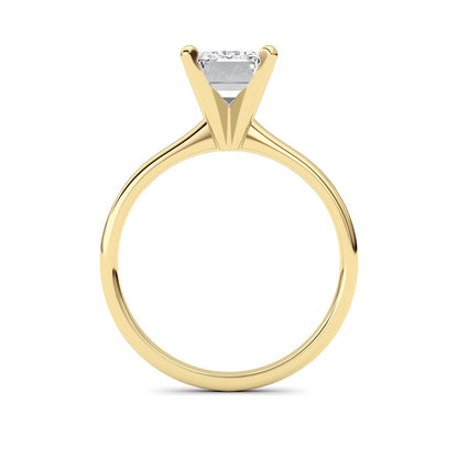 2CTW Radiant Shaped Lab Grown Diamond Classic Solitaire Ring in 14K Gold (F/VS)