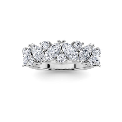 1.5CTW Marquise Shaped Lab Grown Diamond (G/VS) Ring in 14K Gold