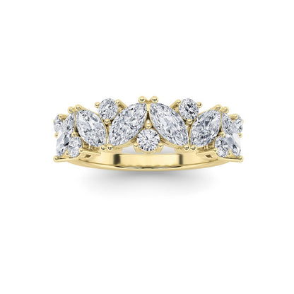 1.5CTW Marquise Shaped Lab Grown Diamond (G/VS) Ring in 14K Gold