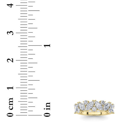 1.5CTW Marquise Shaped Lab Grown Diamond (G/VS) Ring in 14K Gold