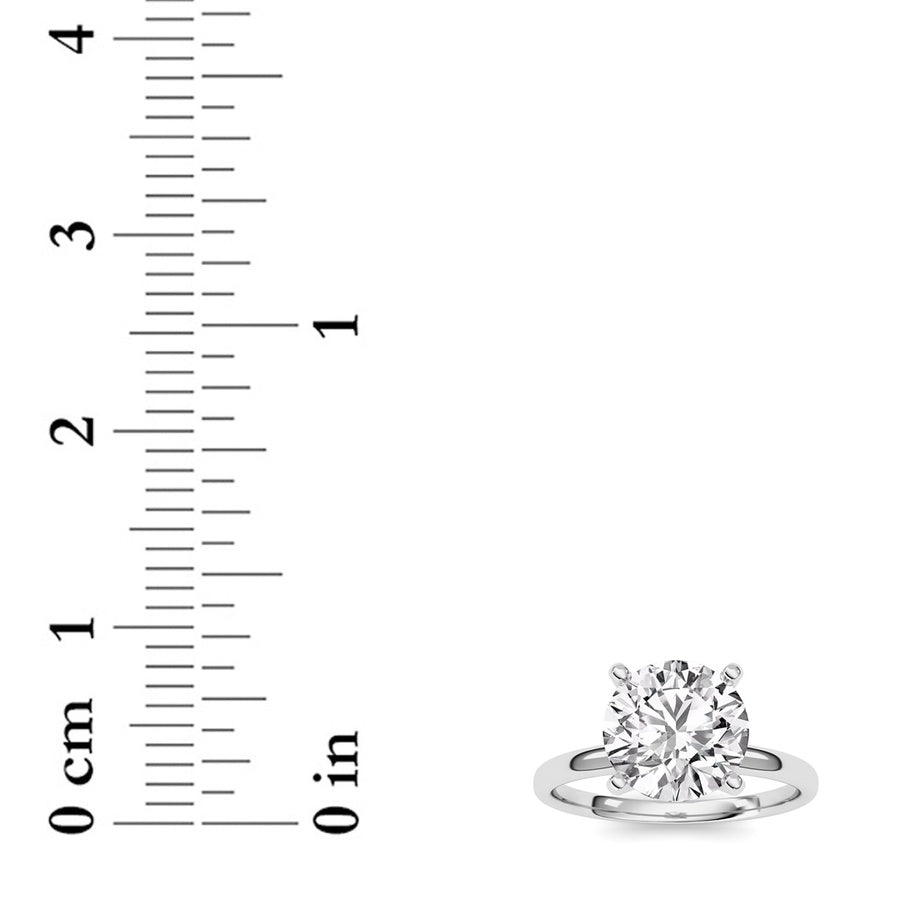 1CTW Round Shaped Lab Grown Diamond Classic Solitaire Ring in 14K Gold (F/VS)