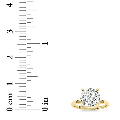 1CTW Round Shaped Lab Grown Diamond Classic Solitaire Ring in 14K Gold (F/VS)