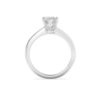 1CTW Marquise Shaped Lab Grown Diamond (F/VS) Knife Edge Shank Solitaire Engagement Ring in 14K Gold