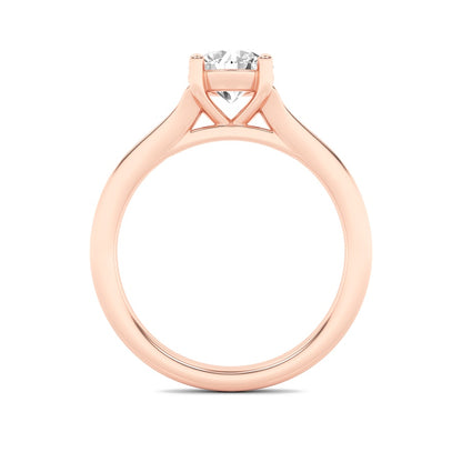 1CTW Round Shaped Lab Grown Diamond (F/VS) Split Shank Solitaire Engagement Ring in 14K Gold