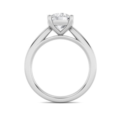 1.5CTW Round Shaped Lab Grown Diamond (F/VS) Classic Shank Solitaire Engagement Ring in 14K Gold