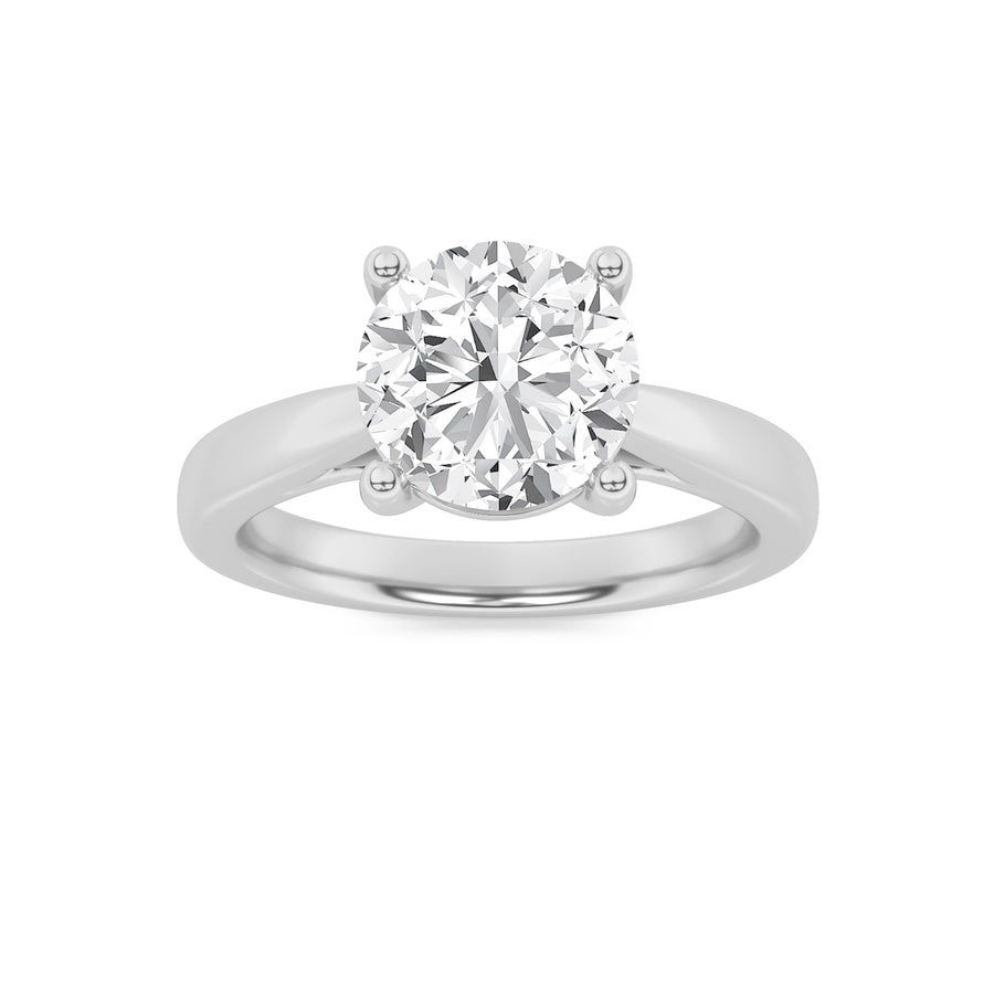 1CTW Round Shaped Lab Grown Diamond (F/VS) Insert Jacket Ring in 14K Gold