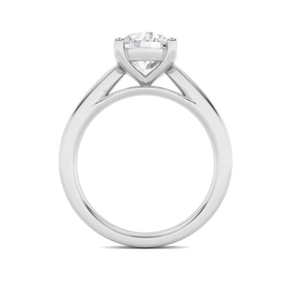 1CTW Round Shaped Lab Grown Diamond (F/VS) Insert Jacket Ring in 14K Gold