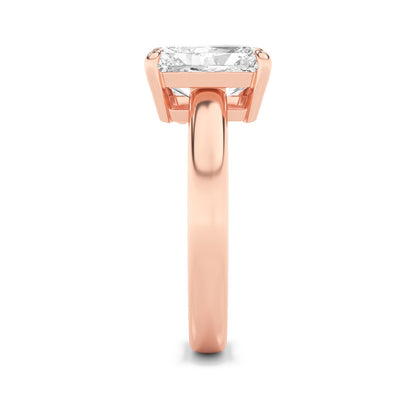 3CTW Radiant Shaped Lab Grown Diamond (F/VS) Toi et Moi Fashiion Ring in 14K Gold
