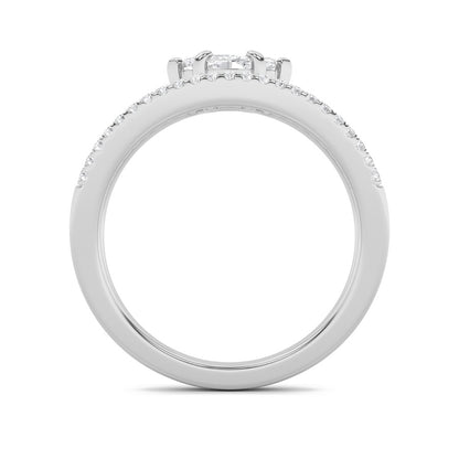 0.5CTW Marquise Shaped Lab Grown Diamond (G/VS) Fashion Ring in 10K Gold