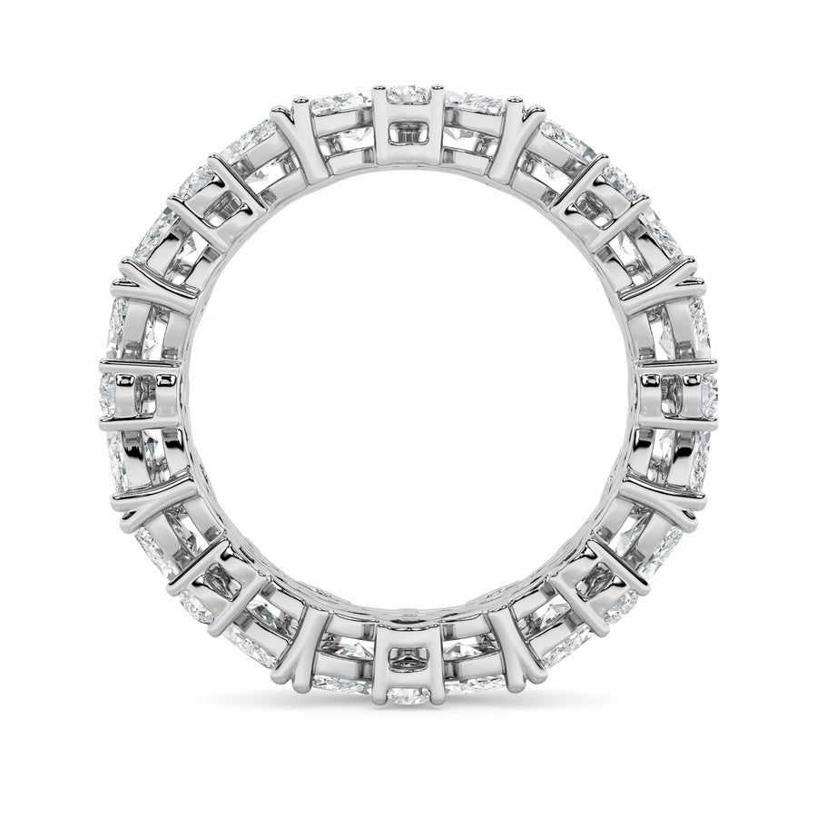 3CTW Marquise Shaped Lab Grown Diamond (G/VS) Eternity Band Ring in 14K Gold