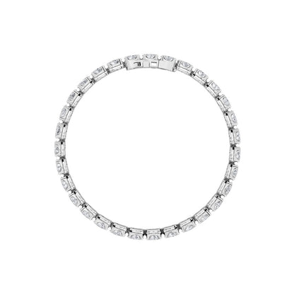 5.5CTW Oval Shaped Lab Grown Diamond (F/VS) Tennis Bracelet in 14K Gold