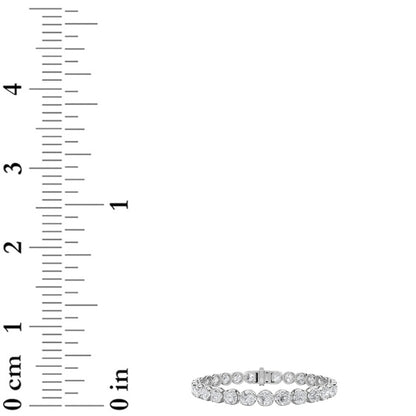 6CTW Round Shaped Lab Grown Diamond (F/VS)  Bracelet in 14K Gold