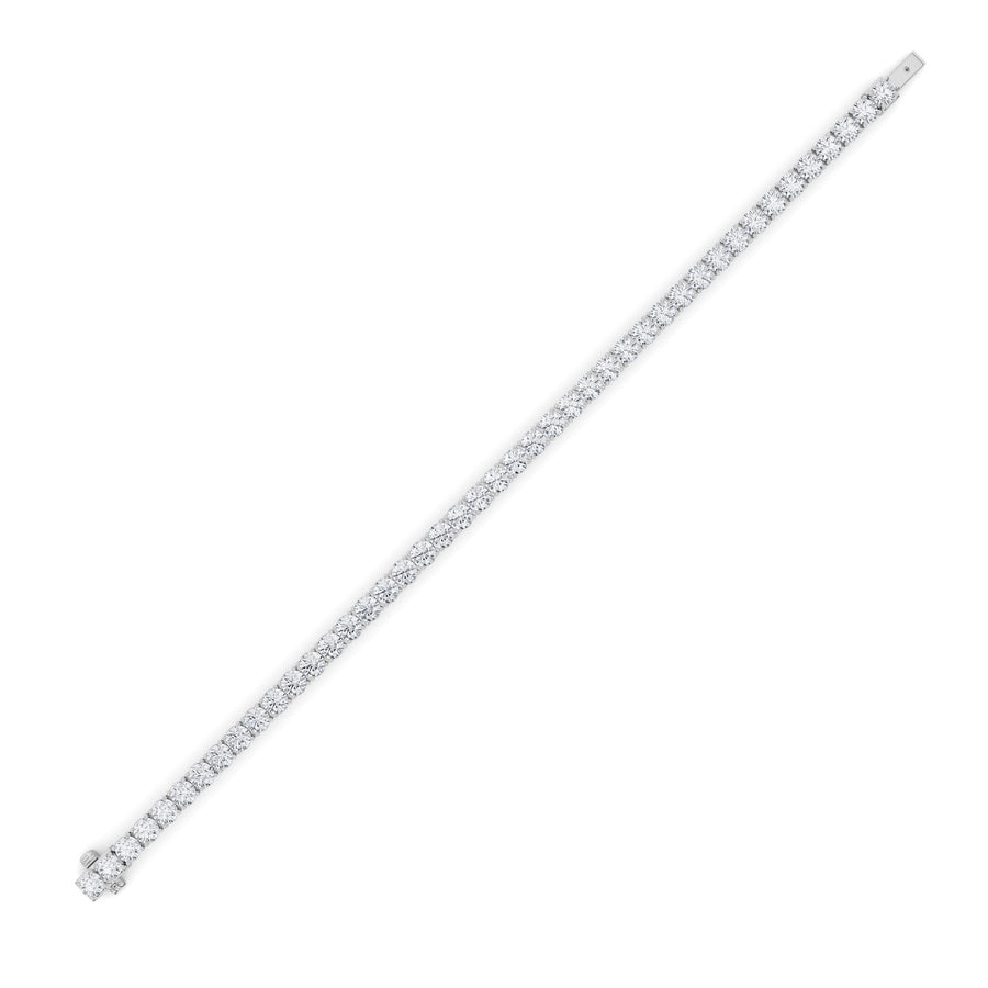 9.5CTW Round Shaped Lab Grown Diamond (F/VS) Bracelet in 14K Gold
