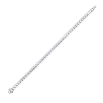 9.5CTW Round Shaped Lab Grown Diamond (F/VS) Bracelet in 14K Gold