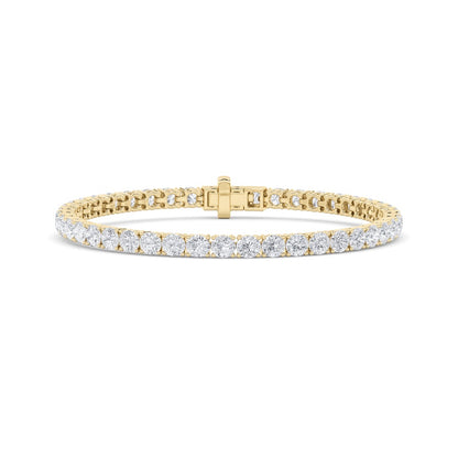 9.5CTW Round Shaped Lab Grown Diamond (F/VS) Bracelet in 14K Gold