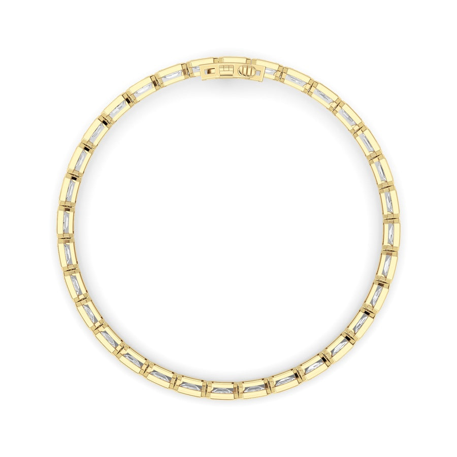 10cttw Emerald Lab Grown Diamond (F/VS ) Bracelet in 14K Gold
